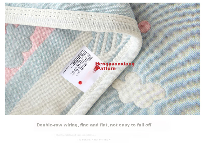 Hengyuanxiang Pure Cotton Gauze Towel Blanket, Six-Layer Thickened Quilt, Single Person Children's Summer Cool Nap Air Conditioning Shawl, 150×200cm 11