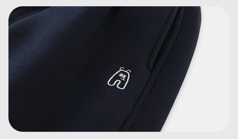 Qiqi Bear [Integrated Alpaca Wool] Boys' Fleece-Lined Thickened Pants Children's Sports Pants Autumn Winter Boys' Sweatpants 22