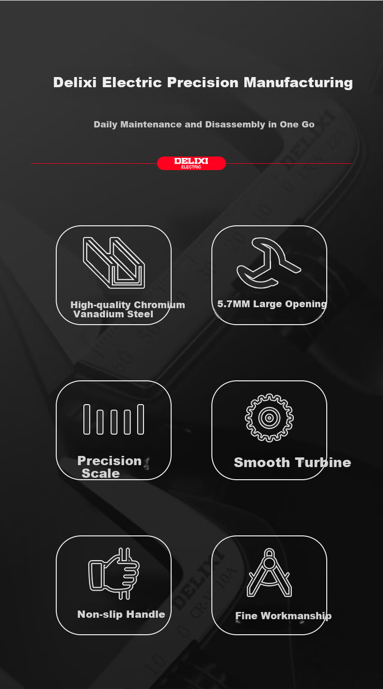 DELIXI Wide-Mouth Adjustable Wrench, Short Handle Adjustable Spanner, Multi-Functional Plumbing Wrench Tool 2