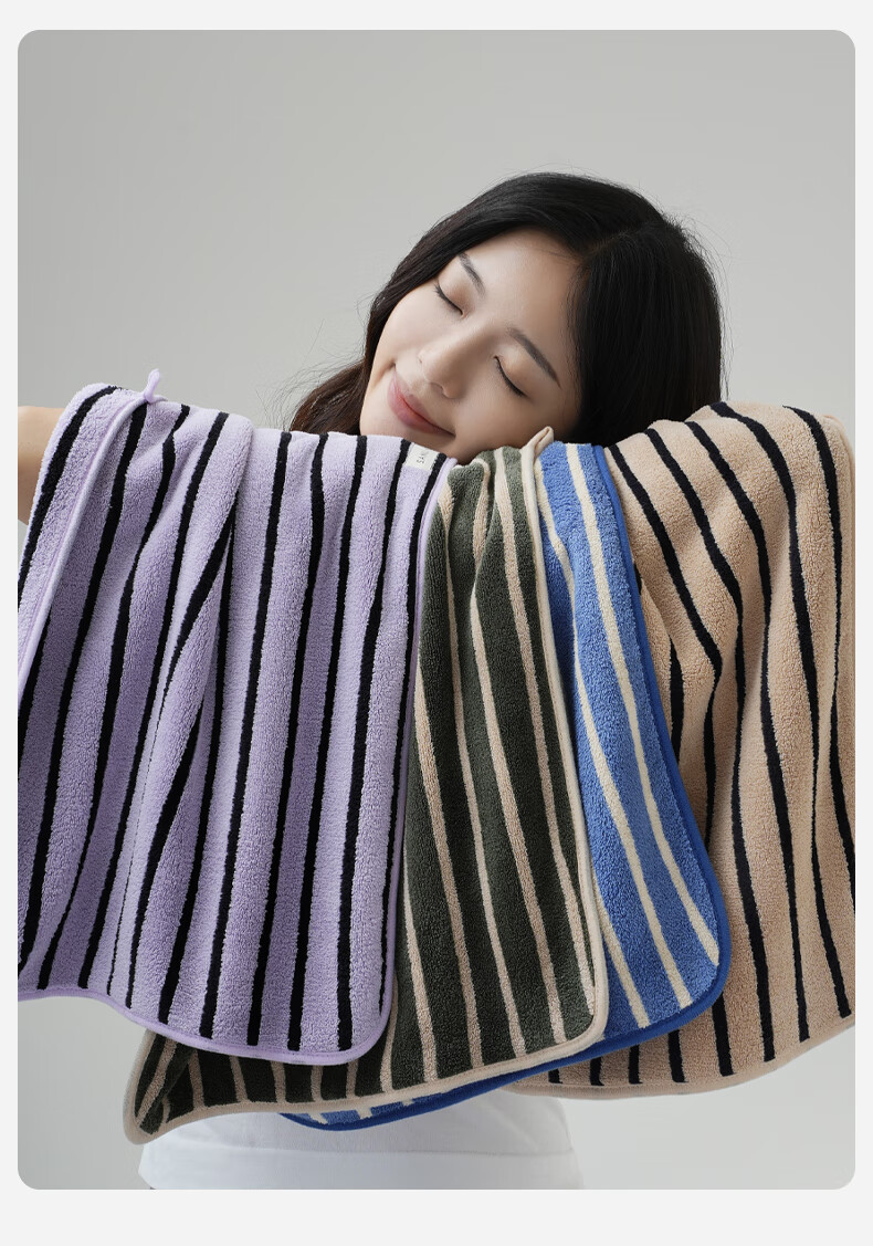 Sanli 10A Antibacterial Towel for Men, Face Towel, Anti-Yin Drying, 2 Pack, Absorbent Sports Bath Hand Towel, Brown + Gree 4