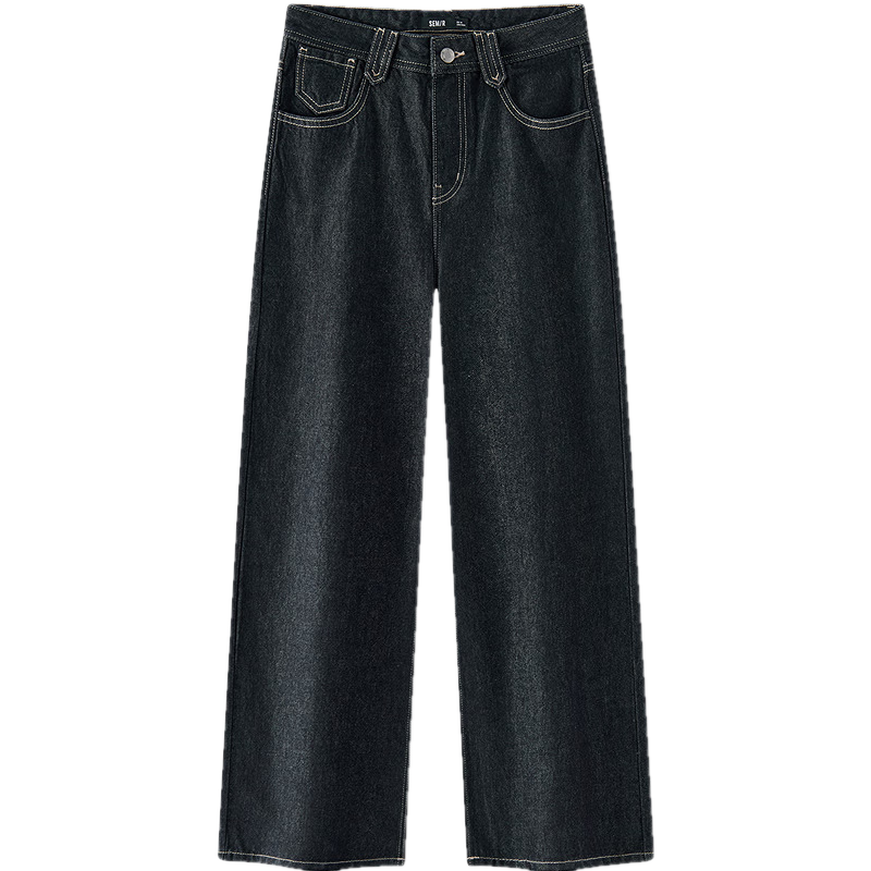 Semir Women's Spring Denim Wide-Leg Trousers with Lyocell 2026 Hong Kong Style Slimming Long Pants 109926124001