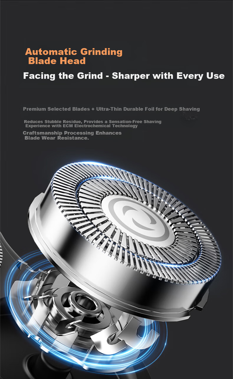SINGFUN Electric Shaver for Men, Mini Portable Model, Double-Headed Straight Insert Beard Trimmer, Graduation Gift 8