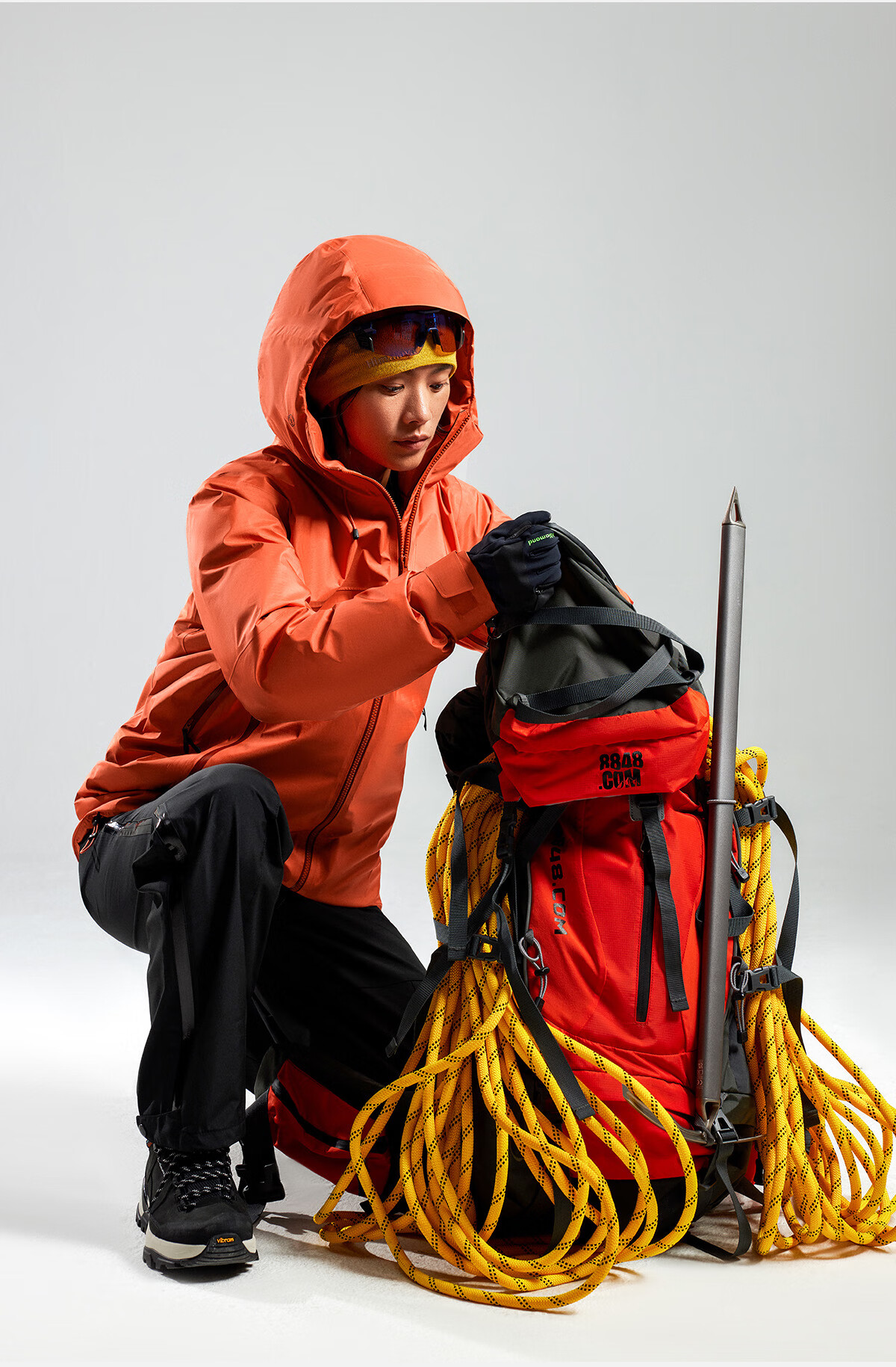 Himalaya Goose Down Jacket Yala Hard Shell Snow Mountain Climbing Professional Outdoor Cold-Resistant Water-Repellent Down Coat Unisex 14