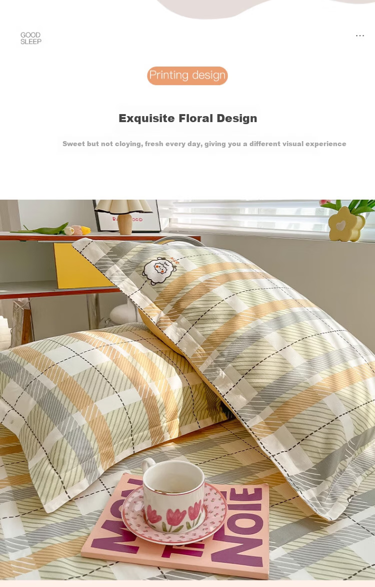 Wuyinliangpin, 100% Cotton Pillowcase, Xinjiang Long-Staple Cotton Pillow Cover, Pillowcase, 48x74cm, Set of Two, Sheep Patter 5