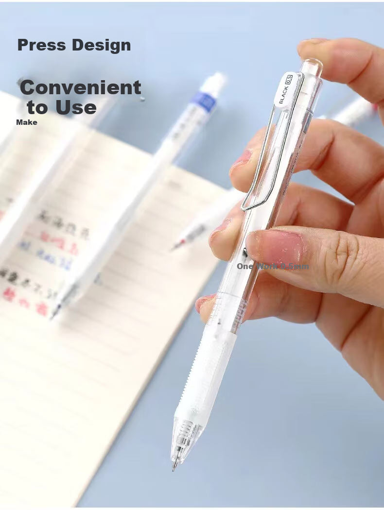 Dongmi Gel Pen, Signature Pen, Water-Based Ink, 0.5mm ST Tip, Retractable, Quick-Drying, for Exam Practice, Students, Office Use, Elementary to High School Exams, Postgraduate Entrance Exam Preparation, Essential Blue Color, 3 Pens DM911A 11
