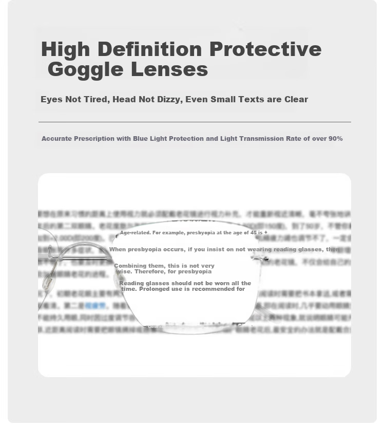 Nianqingtai Reading Glasses for Men, High-Definition Metal Full-Frame Business Anti-Blue Light Premium Presbyopic Glasses, 742+200 Degrees 5