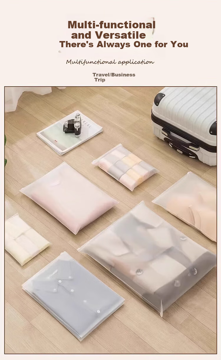 Banzheni Travel Storage Bag, Sealed Bag, Luggage Organizer Bag, Waterproof Clothes Sorting Bag, Toiletry Bag, Semi-Transparent Frosted Bag 9