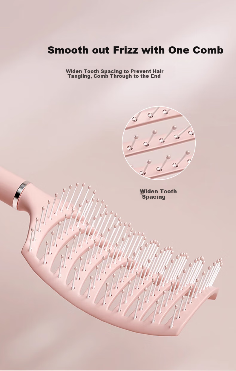 Baoshi Comb for Women, Self-Cleaning Massage Comb, Spine-Relieving Comb, Volumizing Comb, High Crown Long Hair Comb, Anti-Tangling Styling Tool, Hair Beauty And Styling Tool 6