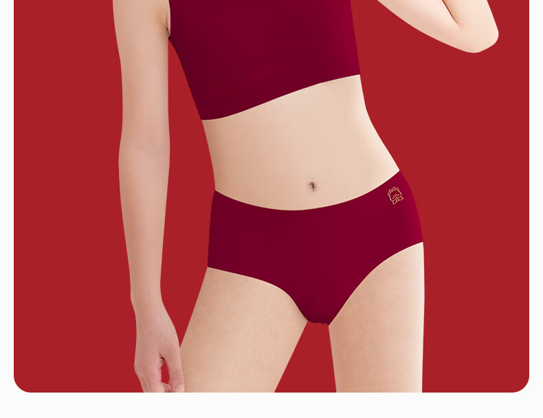 Mei Ya Ting Girls' Red Vest Underwear Set for Birth Year, Development Stage 1, Adolescent Bra, Year of the Horse 2026 1