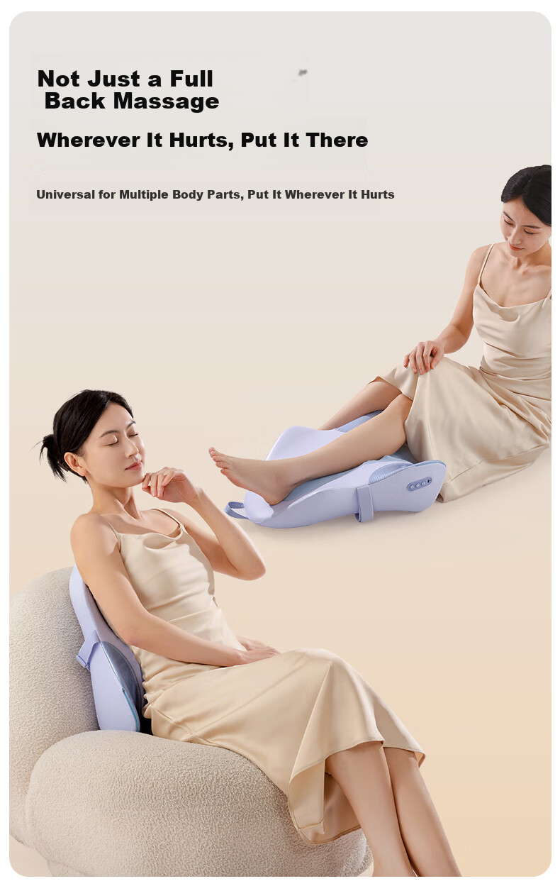 MIAOJIE MX07 Waist Massager, Walking-Style Back And Waist Massager, Kneading And Heating Pad, Lumbar Support Cushion, Spine Protection, Relieves Lower Back Muscle Strain, Gift for Parents 12