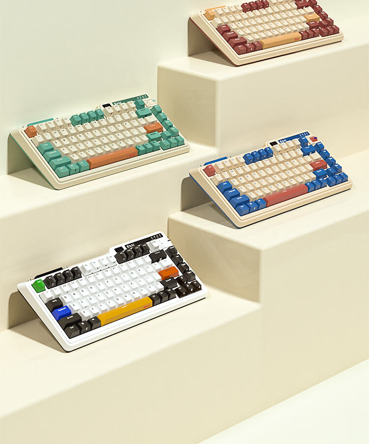 KZZI K75 Mechanical Keyboard Wired Bluetooth Wireless 2.4G Tri-Mode Gasket Structure 82 Keys 75 Layout PBT Keycaps E-Sports Gaming RGB Light Time Machine Edition TTC Flame Purple Switch 2
