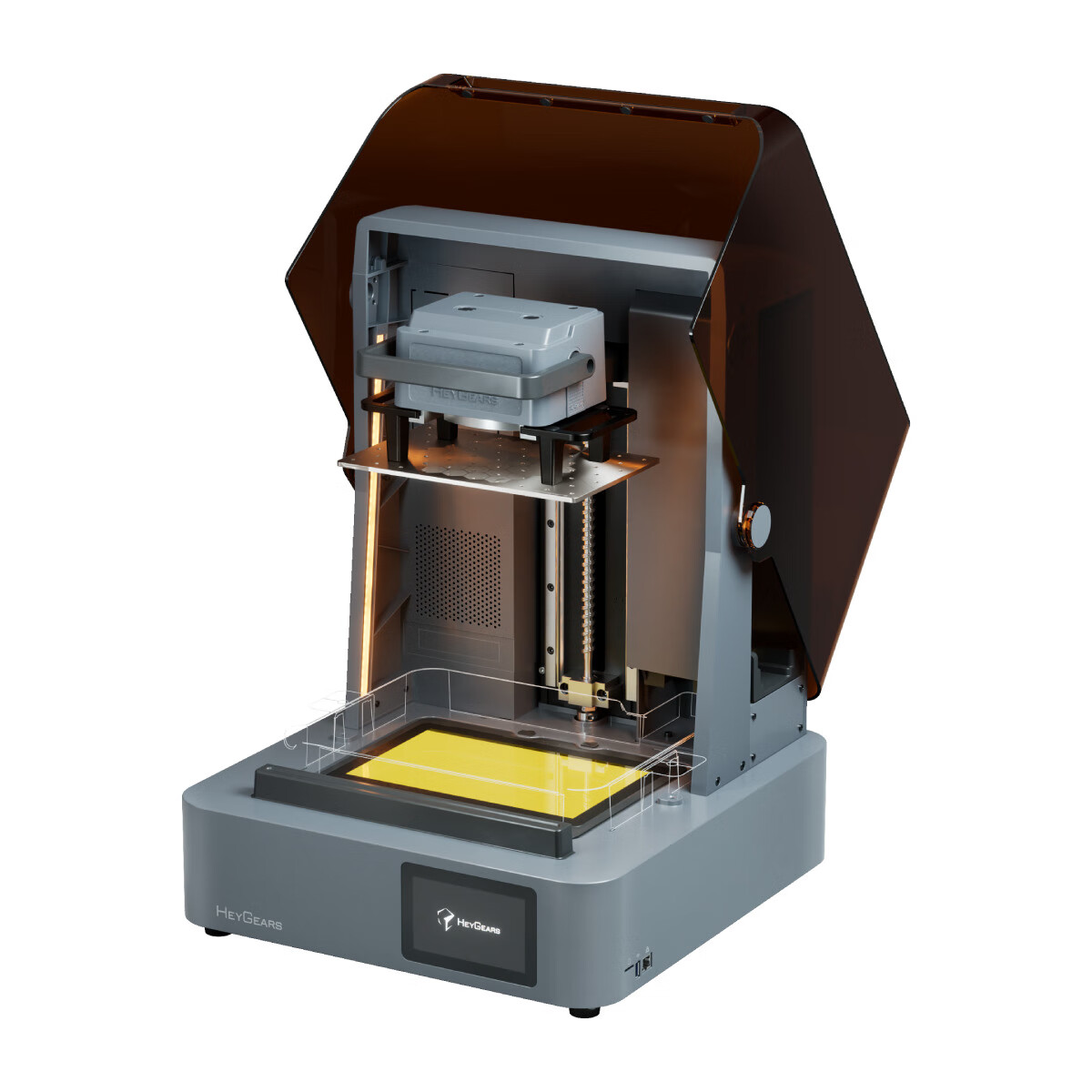 HEYGEARS Reflex 2 UV Curing Amber Screen Large Size Desktop Home Use High Precision Consumer Grade Figurine Model All-in-One 3D Printer