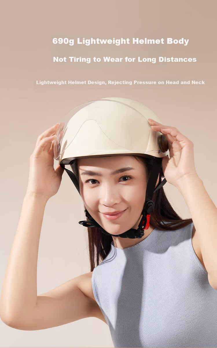 JD Original TK22 Electric Scooter Helmet, 3C Certified New National Standard Class A Basic Model, Unisex Electric Scooter Helmet, Light Gray, Size M 9