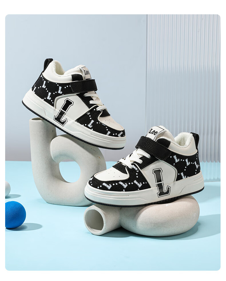 LEE KIDS Children's Shoes, Autumn Casual Sneakers for Boys And Girls, Lightweight Sports Shoes for Older Kids, Beige Blue, Size 34 40