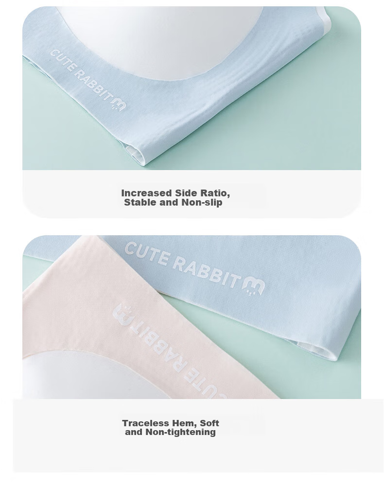 Meishianxuan 【2-Pack】Girls' Sports Anti-Shock Seamless Thin Vest for Junior and Senior High School Students in Development Stage 14