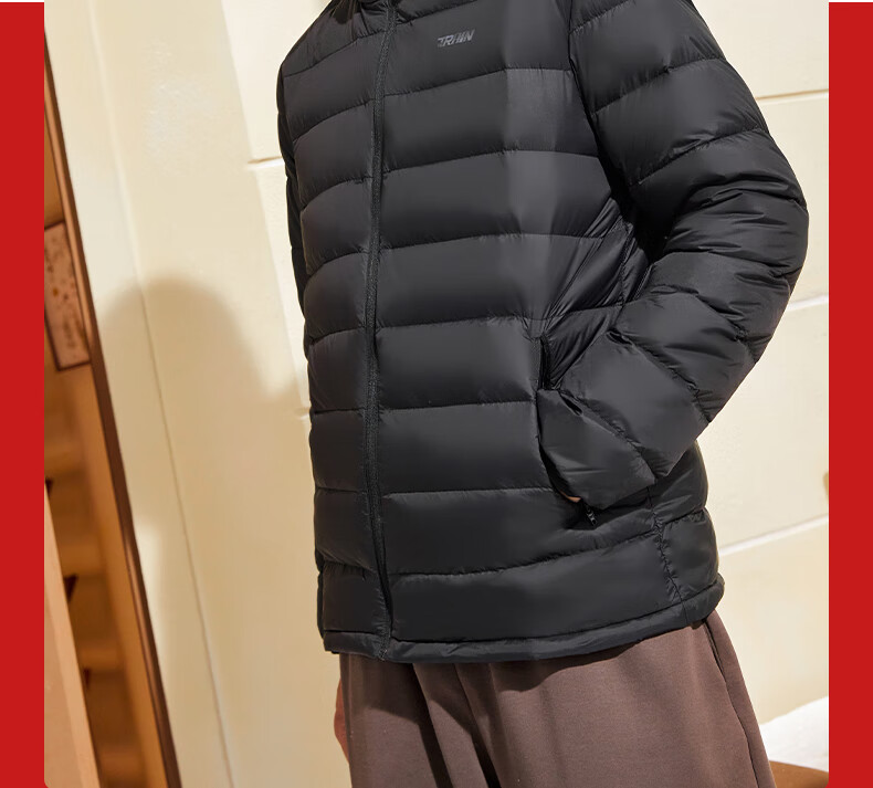 361° Men's Down Jacket Autumn Winter New Lightweight Short Warm Hooded Sports Inner Layer 652544302D-4 4