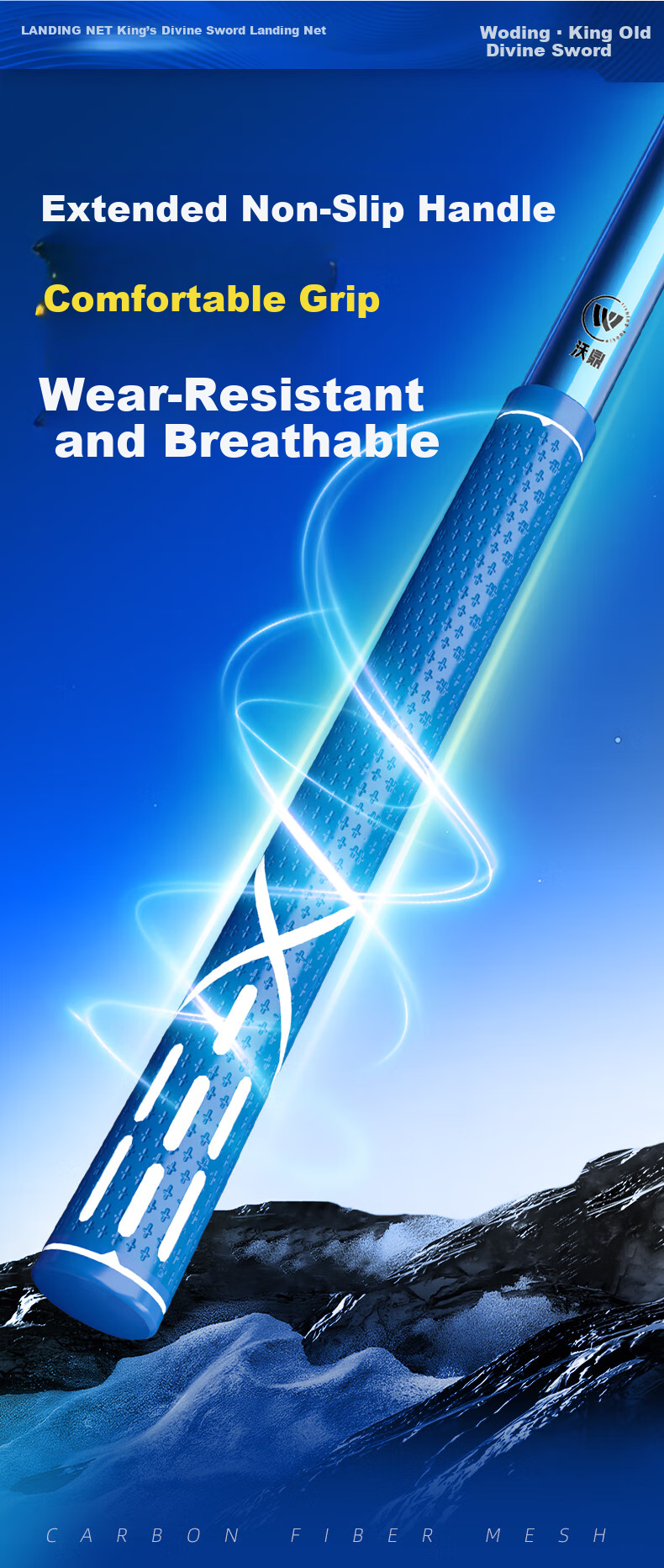 Woding Carbon Fiber Fishing Rod, Ultra-Light And Ultra-Hard, Telescopic And Extendable, for Catching Big Fish 14