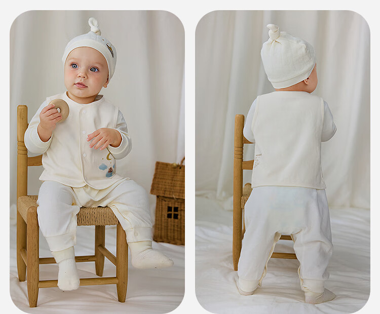 Minibala Baby Vest Newborn Clothing Skin-friendly Breathable Soft Nordic Style 2026 Spring New Arrival 8