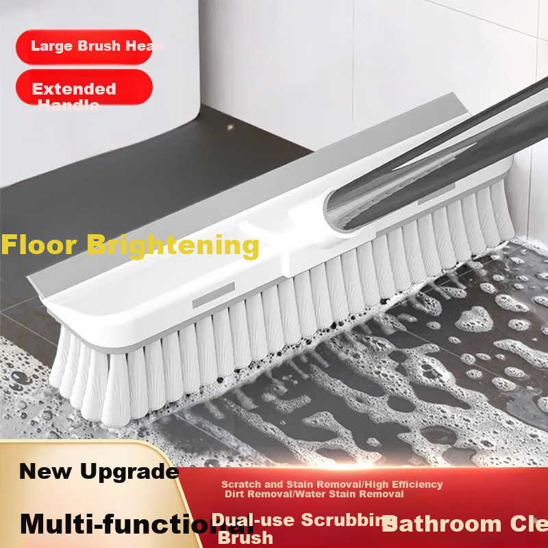 Aoyida Long-Handled Hard Bristle Floor Brush for Cleaning Tiles, Walls, Floors, Home Bathroom, Toilet And Glass Gaps