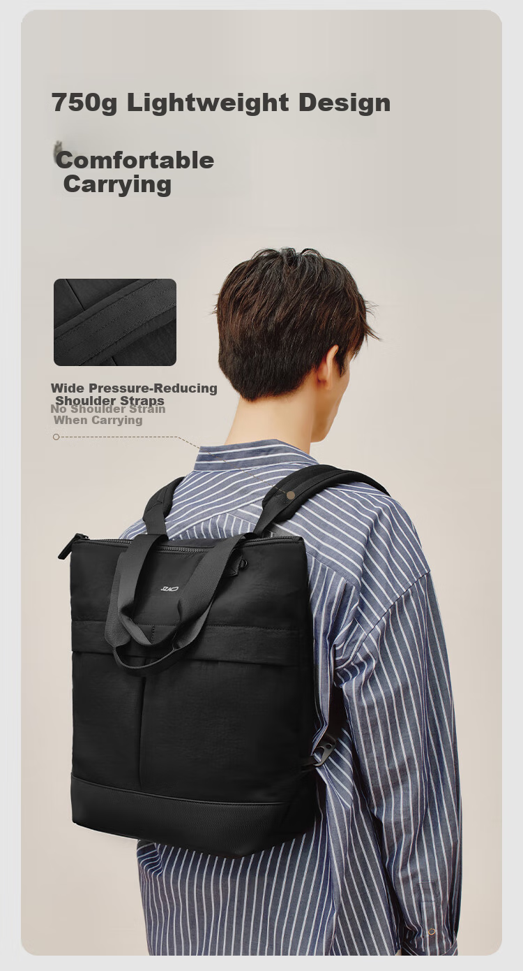 JD Jingzao Black Warrior Handheld Tote Bag Sports Backpack Laptop Bag Commuter Travel School Bag 5