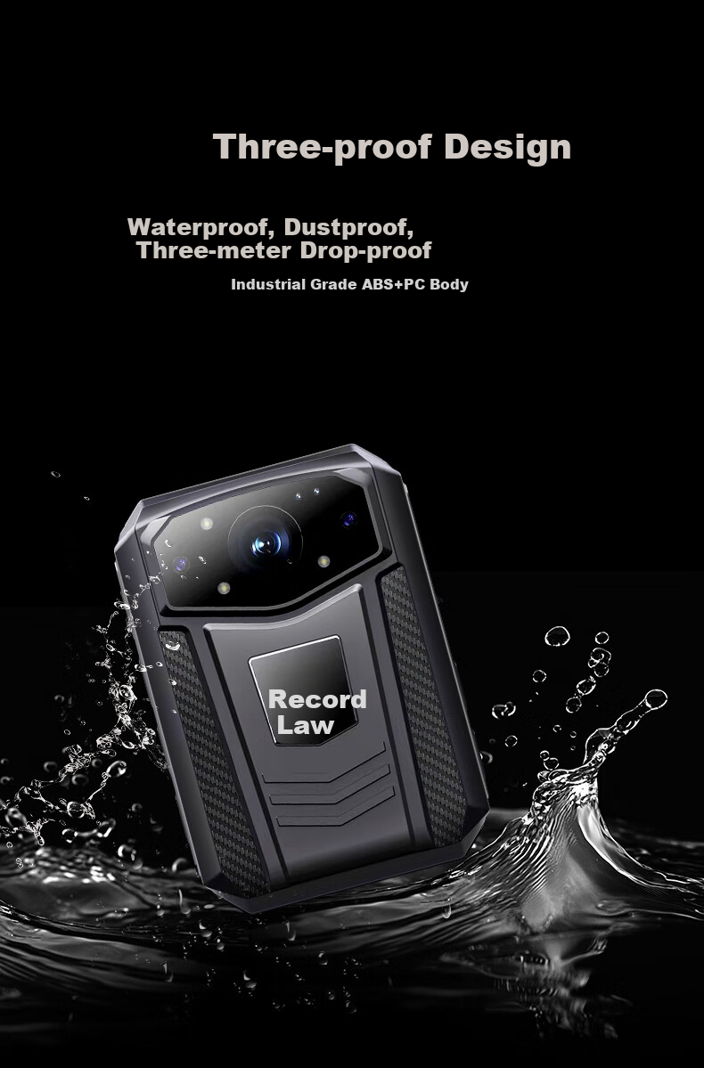 Falu Law Enforcement Body Camera, 4K High-Definition Night Vision, Chest-Mounted Work Recorder, Portable Recording Device DSJ-F6 10