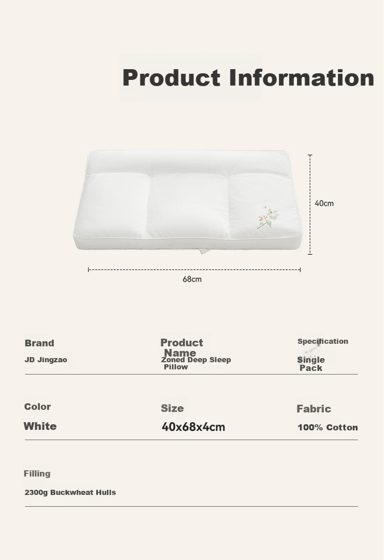 JD Original Buckwheat Triangle Pillow Large Size, Herbal Pillow 100% Buckwheat Hull Filling Daliangshan High Mountain Bitter Buckwheat All Cotto 11