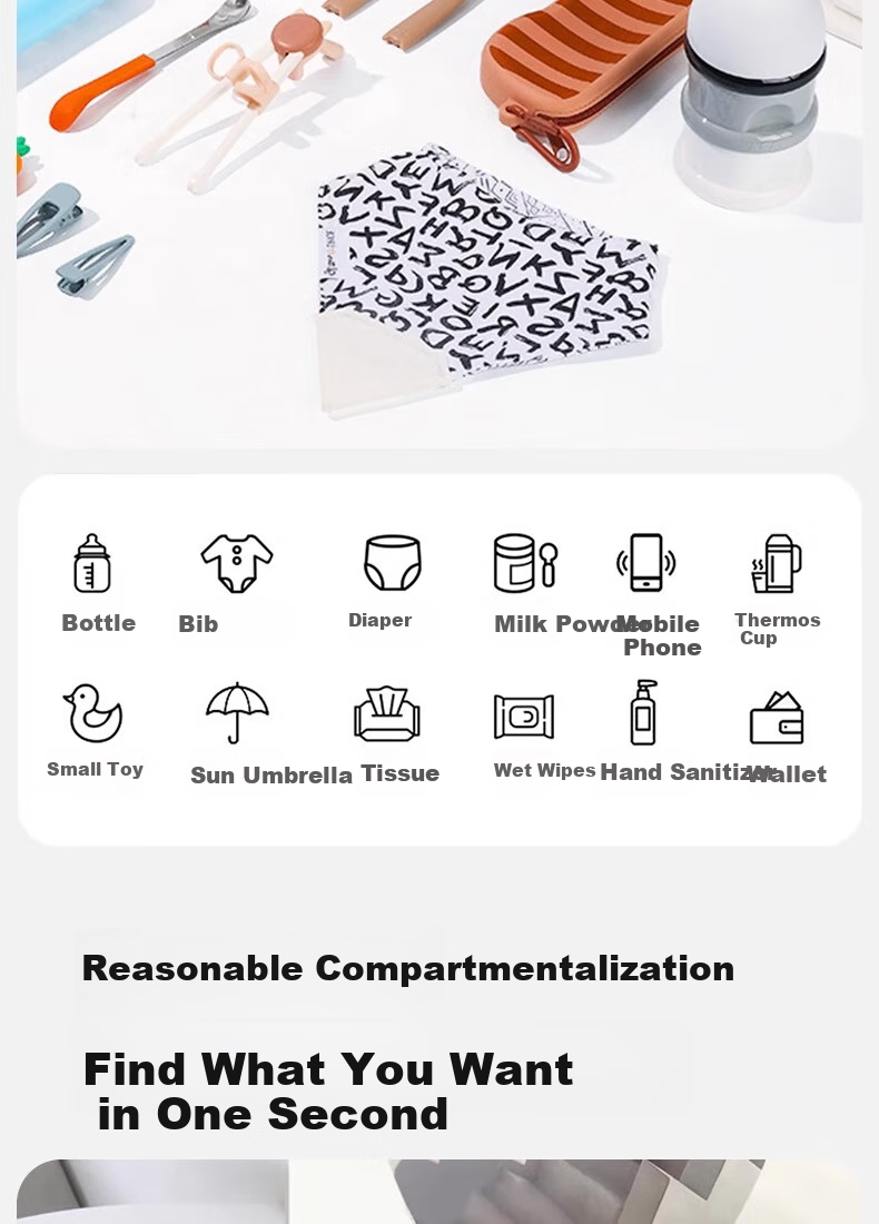 FENYE Mommy Bag, Lightweight And Stylish Handbag for Mothers And Babies, Crossbody Bag for Outdoor Use, Beige 5