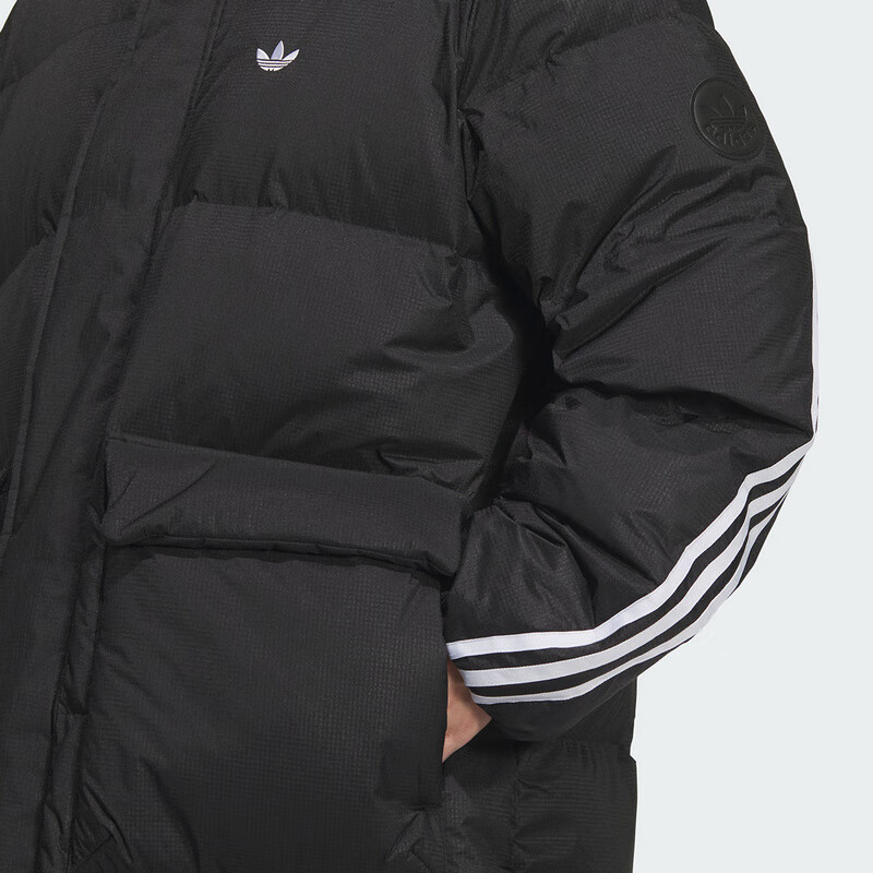 Adidas Originals Unisex 3S LONG DOWN U Long Down Jacket KC2564 Black S 8
