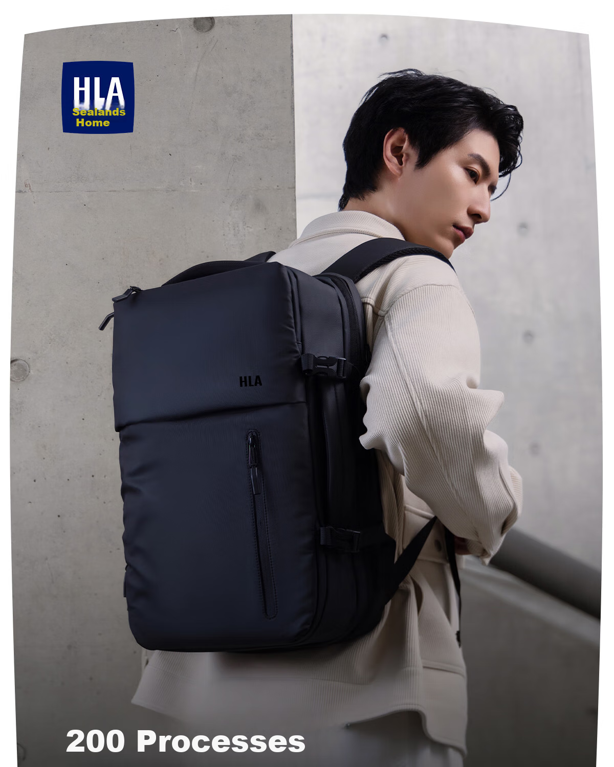 HLA Backpack, Business Large Capacity Backpack for Men, Suitable for Business Trips And Commuting, Water-Resistant Laptop Bag for Travel, Birthday Gift 1