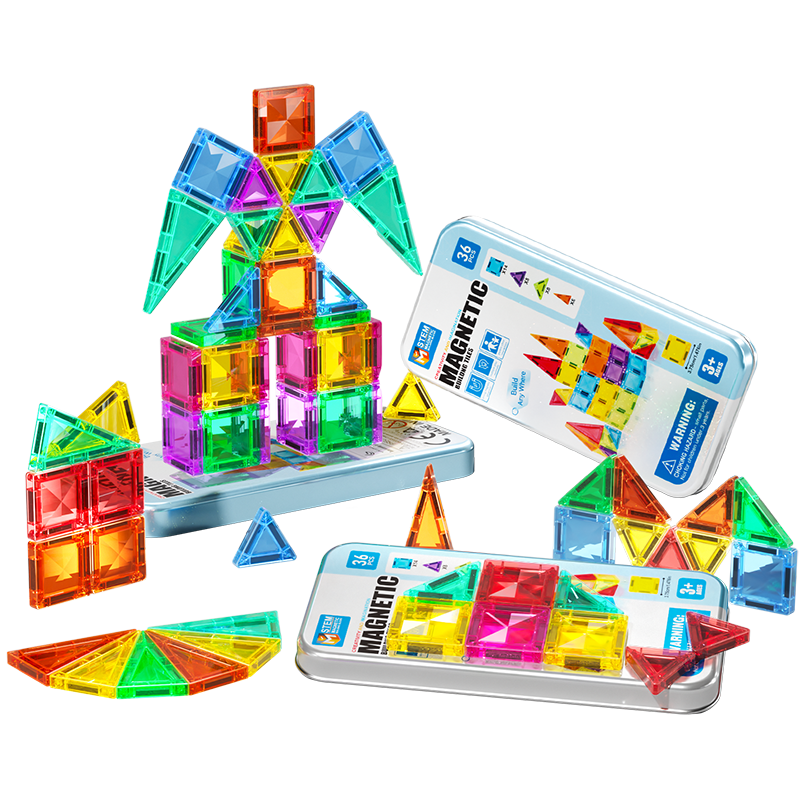 XST Mini Portable Pocket Magnetic Blocks Children's Educational Toy Cube Assembly Magnetic Building Blocks Mini for Boys Age 3-6