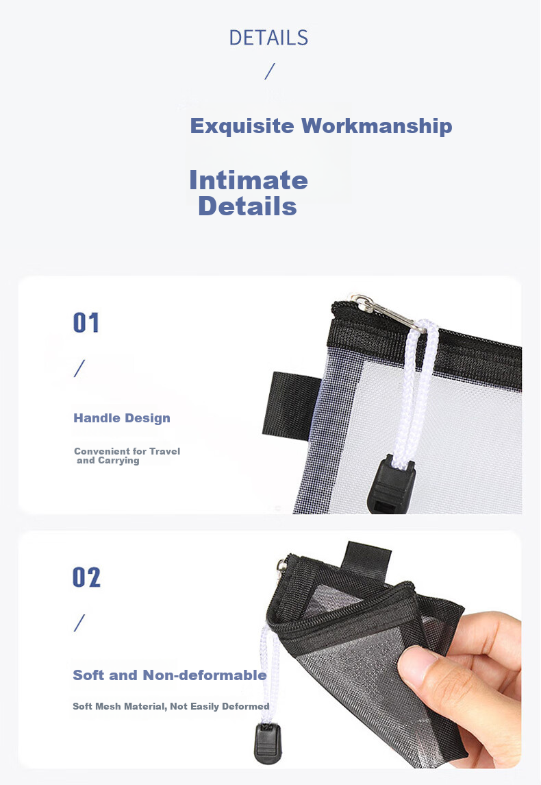 Chaojijiapin Card Storage Bag, Bank Card And Bus Pass Coin Purse, Mesh Transparent ID Card Protective Bag, Zipper Pouch 7