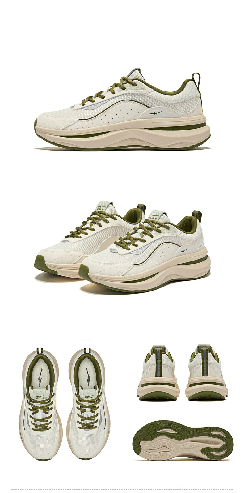ERKE Casual Shoes 26 New Men's Comfortable Shock-Absorbing Versatile Sports Dad Shoes | Fengxuan 2 19