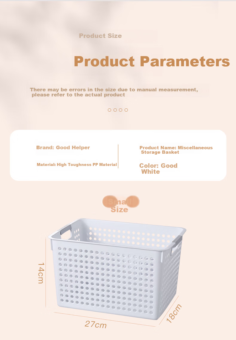 Jiabangshou Desktop Storage Box, Japanese-Style Household Organizer Basket, Kitchen Dorm Office Storage Container, Medium Size, Set of 3 10