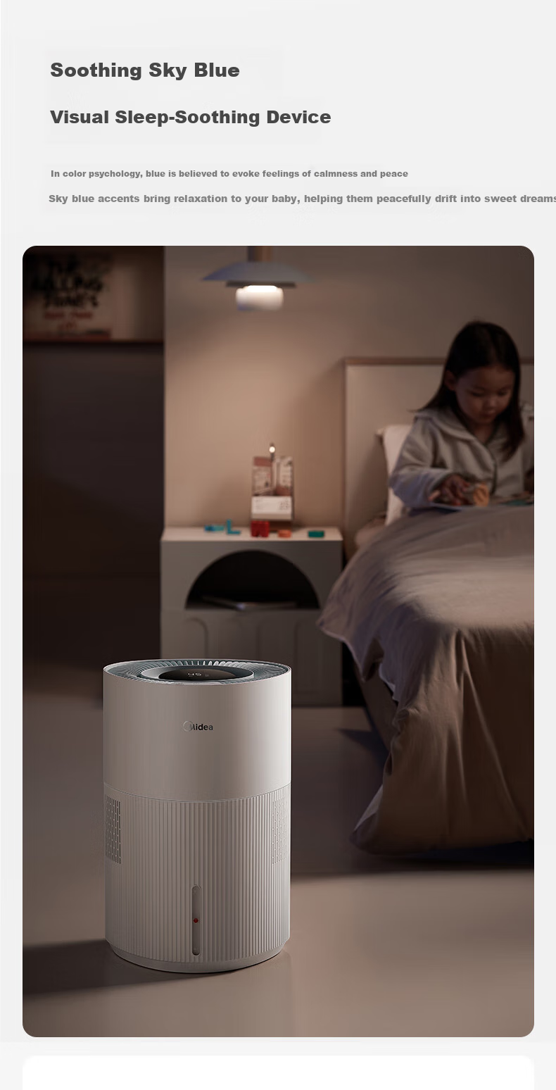 Midea [Xiaolanjing PRO] Price Protection, 618 Non-Water Evaporating Air Humidifier, for Pregnant Women And Infants, Floor-Standing, Bedroom Use, Quiet, Antibacterial, Gift, SZK-1Y80pro HarmonyOS Smart Connectio 10