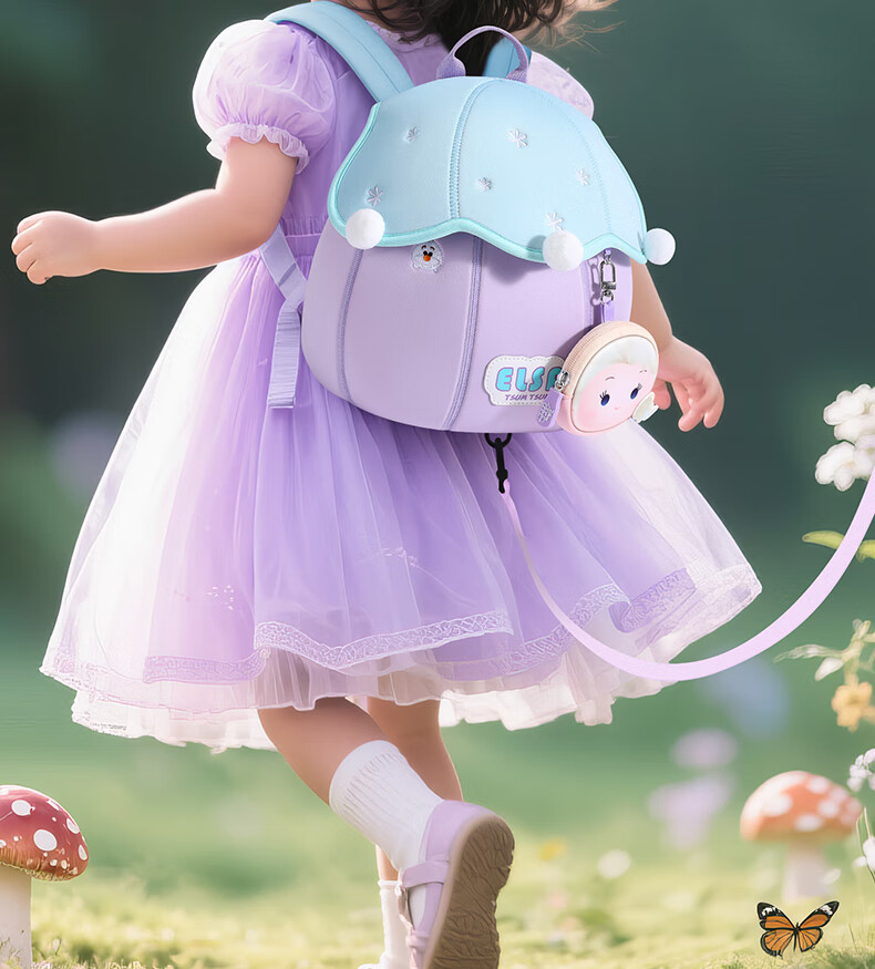 Disney Elsa Princess Backpack Kindergarten Girls Children Toddler 3 Years Old 2 Girls Small Large Class 5 Small School Bag Birthday Gift 5