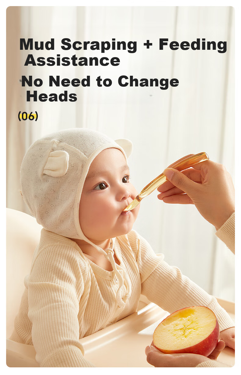 Huang Chong Newborn Baby Feeding Spoon Rice Cereal Bowl Gift Box Baby Gift Children's Day Tableware Set 13