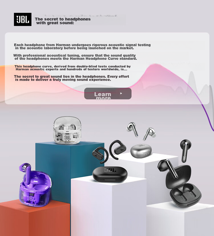 JBL [Liang Jingkun's Choice] Nearbuds2 Music Windstorm 2nd Generation Open Wireless Bluetooth Earphones, Non-In And Non-Ear-Hook Style, Not Bone Conduction, for Sports And Running, Black 19