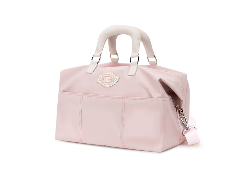 Dickies Large Capacity Crossbody Handheld Travel Bag Lightweight Durable Water-Resistant Sports Gym Bag Pink Purple 15
