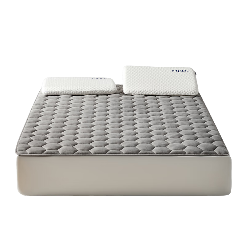 MLILY Mattress 1.8m x 2m Dual-Sided Single Mattress Pad with Warm Plush Cloud-Like Support