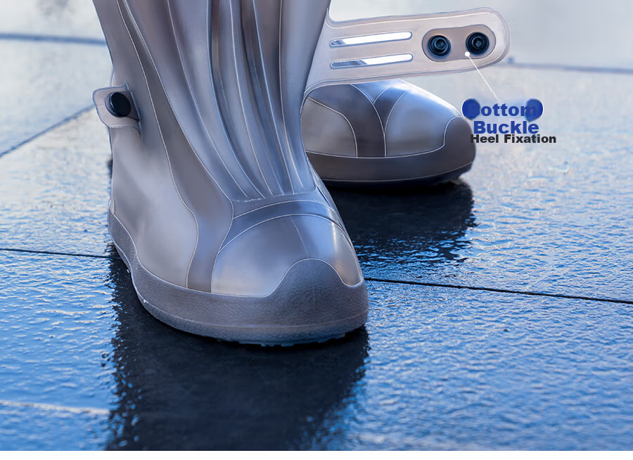 Zhengyu Rain Shoe Covers, Waterproof Non-Slip Wear-Resistant Thickened Children's Shoe Covers, Portable Rain Boots, Waterproof Shoes for Adults, Men And Wome 15