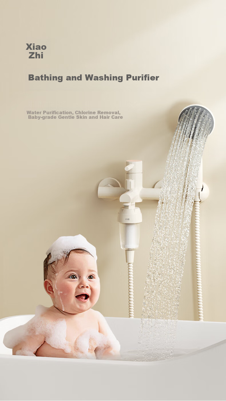 XiaoZhi [Price Protection 618] Pre-filter 3.6T/H Water Heater Water Purifier Tap Shower Skin Care Chlorine Removal Bath 1 Unit 1 Cartridge SQ05-W 1