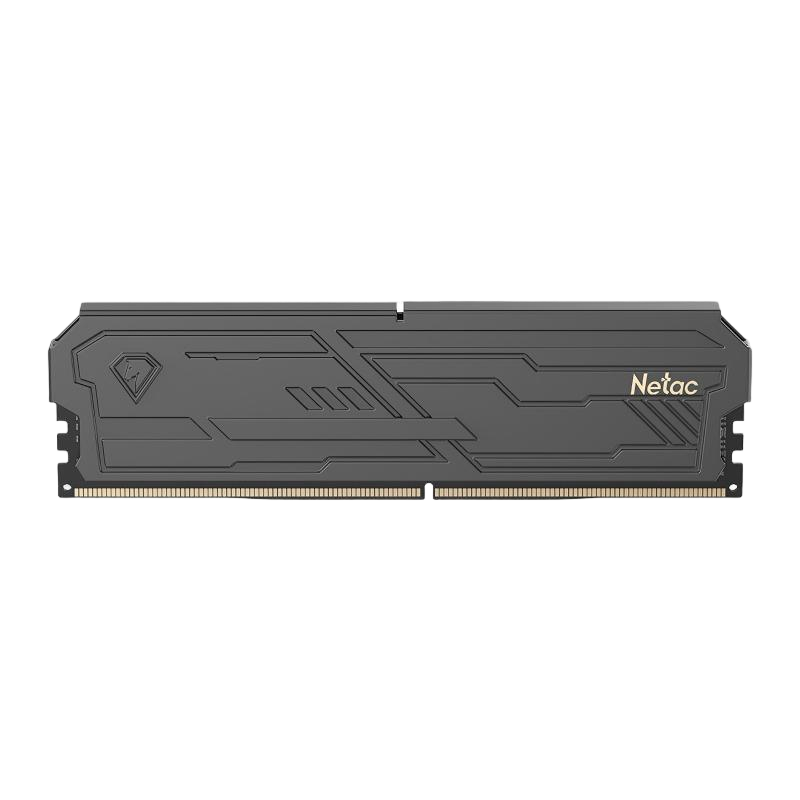 Netac 8GB DDR4 3200 Desktop RAM Shadow III Series Gaming Heat Sink - Premium Chips (C16) Black