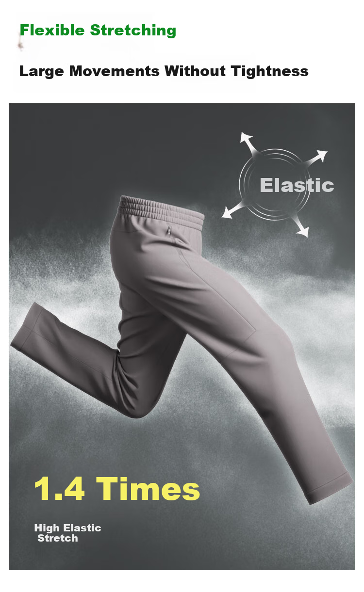 JD Jingzao Water-Resistant Sports Pants 25 Autumn Winter New Straight Outdoor Durable Running Casual Thick Fleece Gray 3XL 10
