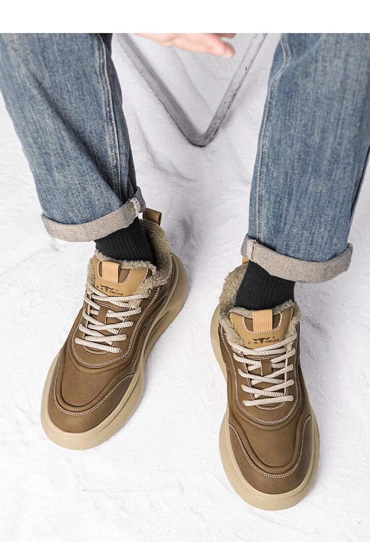 Bull Family Men's Shoes 2026 Spring New Trendy Fashion Durable Casual Soft Sole Height Increasing Versatile Sports Shoes 21