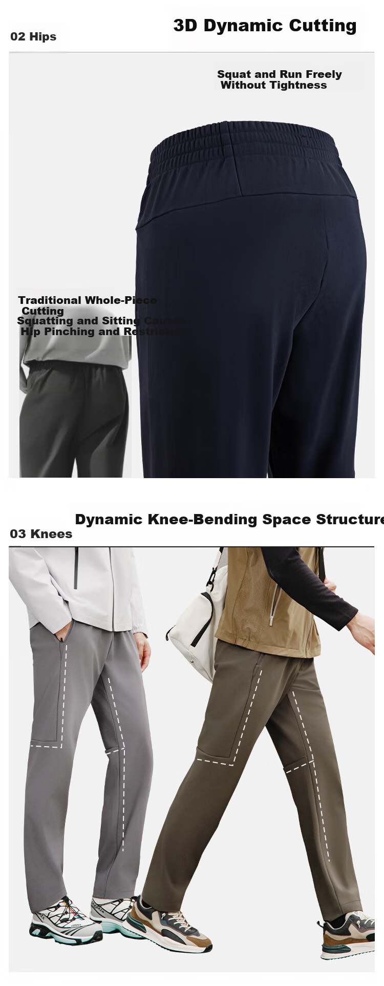 JD Jingzao Water-Resistant Sports Pants 25 Autumn Winter New Straight Outdoor Durable Running Casual Thick Fleece Gray 3XL 13