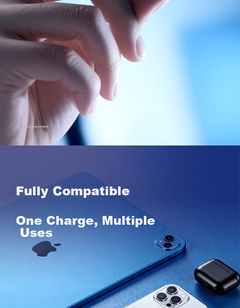 Deli Charger Set: PD20W GaN Fast Charging Adapter + 1.2m Type-C to Lightning Data Cable for Apple IPhone 8-14 Series Phones And IPad, Earphones 10