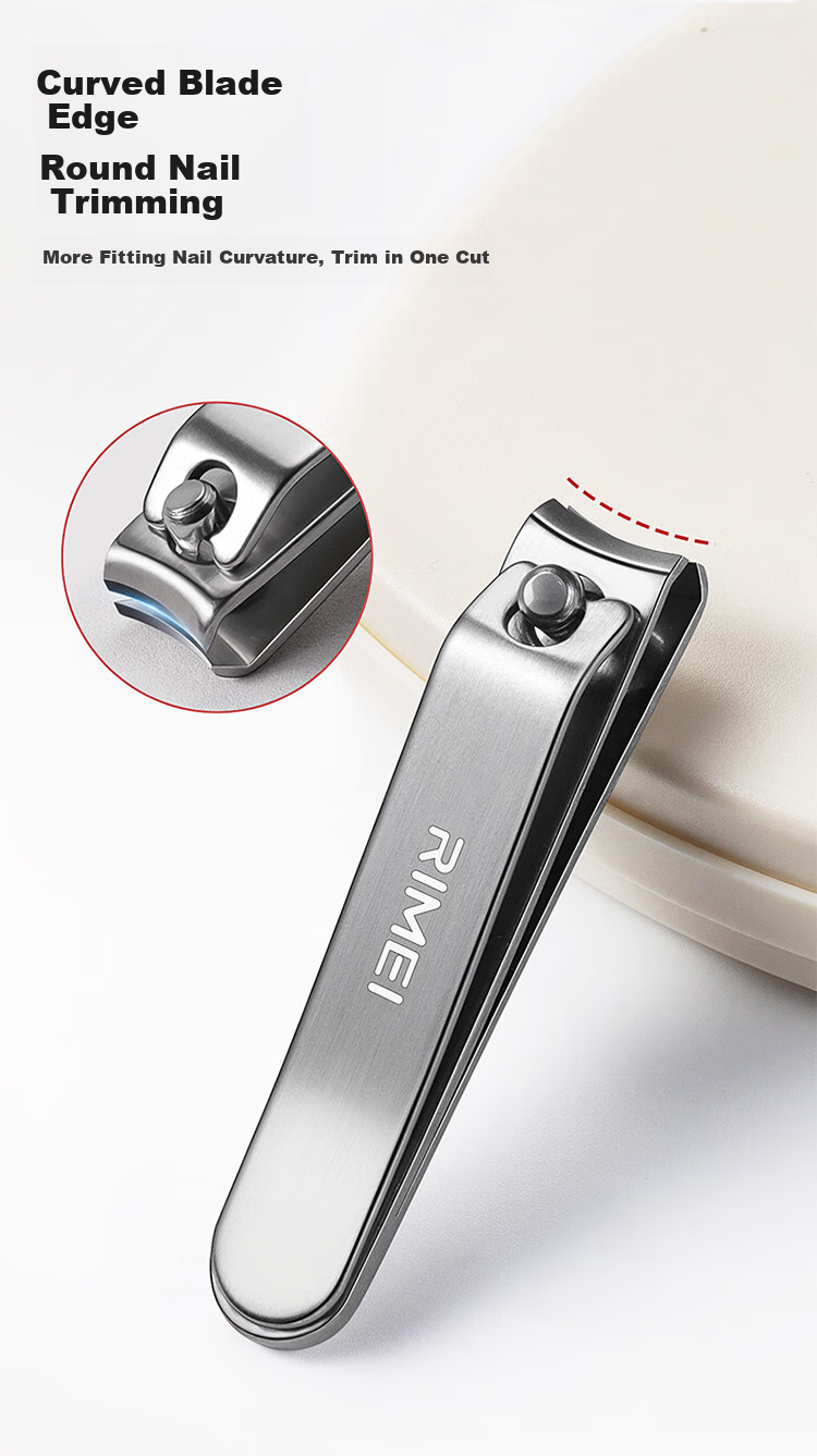 Jindarimei Nail Clipper Set, Four-Piece Tool Kit Including Nail File, Ear Pick, Portable Stainless Steel Straight And Diagonal Nail Clippers 3