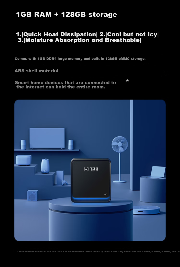 JINGDONG Yun Wireless AX6600 Athena 128G Home Router WIFI6 Qualcomm 5-Core 1GB RAM LED Matrix Screen Tri-Band Mesh 11