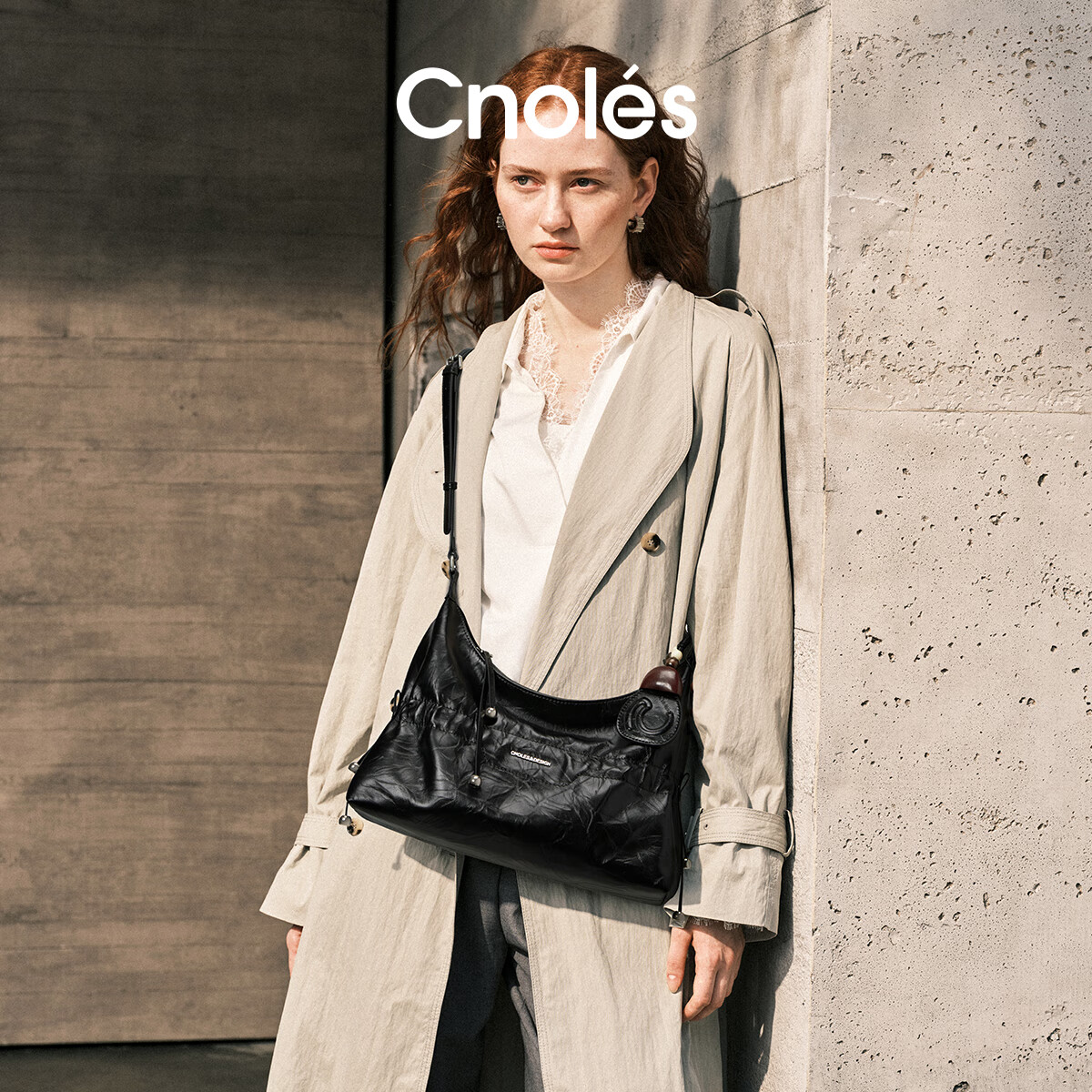 Cnoles Huaying Women's Large Capacity Cowhide Crossbody Tote Small Luxury Hobo Bag Birthday Gift
