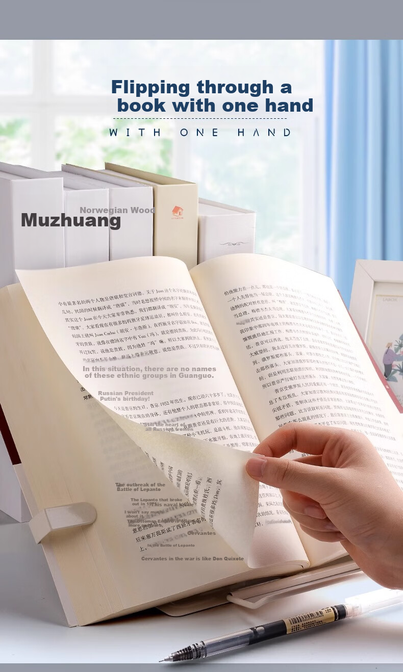Shuxing Metal Reading Stand, Children's Book Holder, Book Support, Book Clamp, Reading Aid, Desk Book Stand, Tabletop Book Holder, Book Rack 5